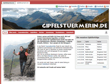 Tablet Screenshot of gipfelstuermerin.de